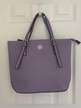 ANNE KLEIN, Lavender Tote Bag - Elegant Women's Shoulder Handbag